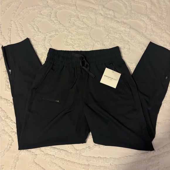 PEWTER WhisperLite ISLA Women's 5-Pocket Tapered Scrub Pants - Picture 3 of 4